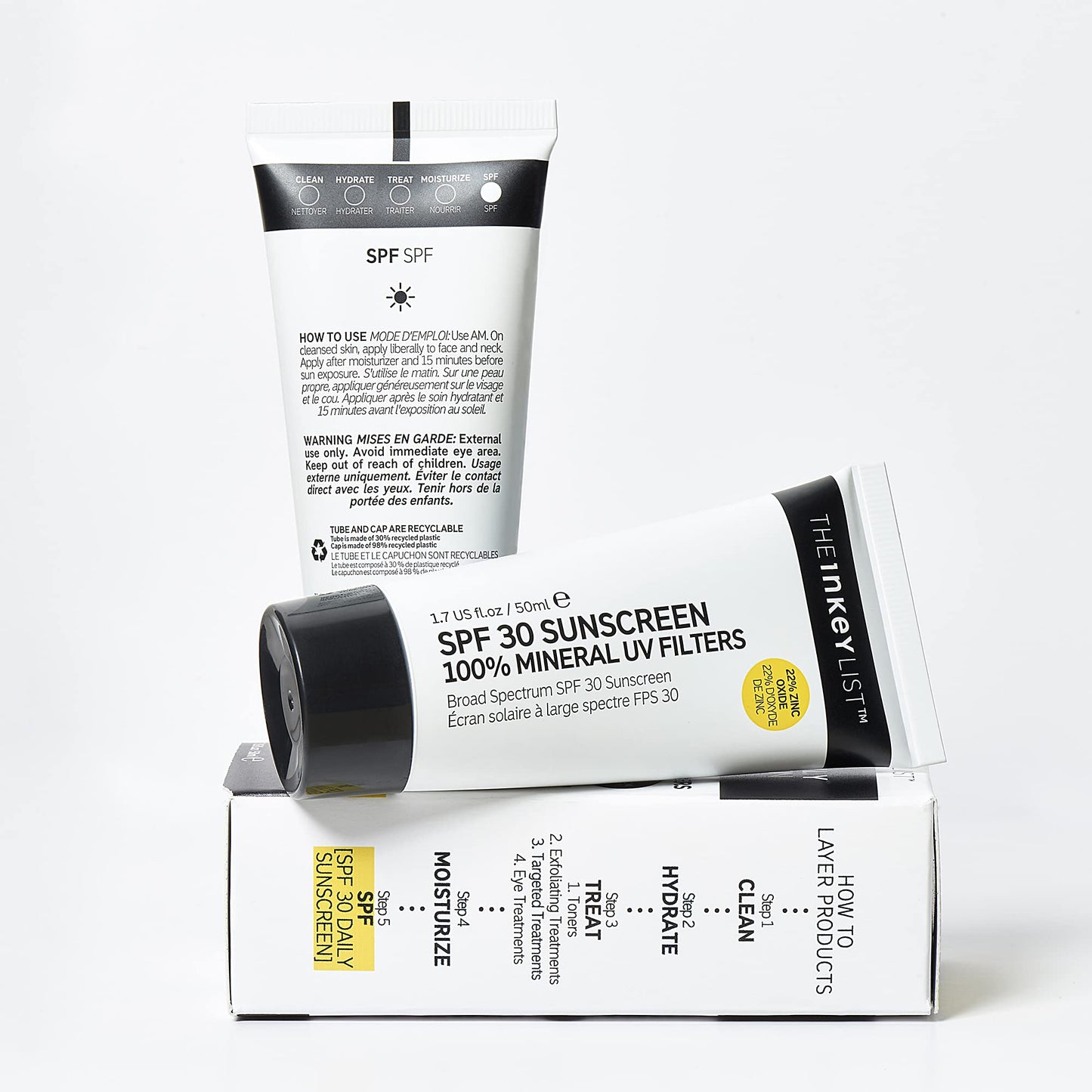 The INKEY List SPF 30 Daily Sunscreen which Offers Broad Spectrum Protection from Both UVA and UVB Rays 50ml