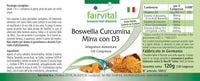 Fairvital | Boswellia Curcumin Myrrh with D3 - HIGH DOSAGE - 120 tablets