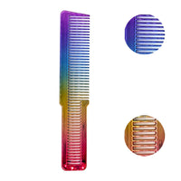 G Gabri Gabri Flat Hair Comb Top Comb Barber Styling Hair Cutting Durable Detangler - Professional Hairdressing Tools, Anti Static Heat Resistant, Strong & Durable (Rainbow Effect 20cm, Classic)