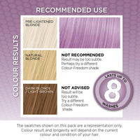 Knight & Wilson Colour-Freedom Gloss Pro 150ml Lavendar Semi-Permanent Hair Colour - Ultra-Vibrant Vegan Colour Mask with PurePlex | Ammonia Free Colour Lasts Up To 6-10 Washes