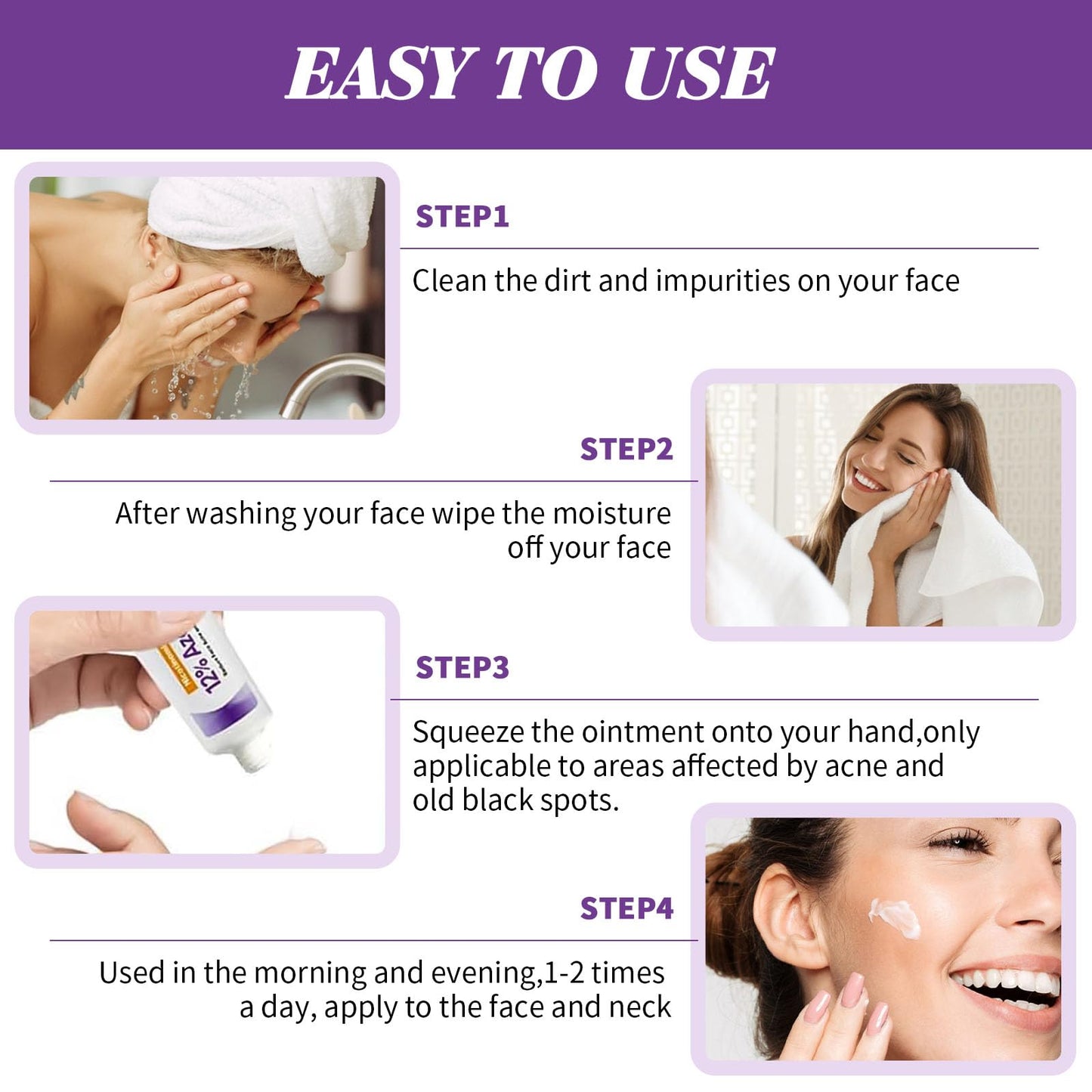 Azelaic Acid Cream,Azelaic Acid Face Cream,Azelaic Acid Serum,Azelaic Acid 12% Facial Serum,Facial Serum Cream,Niacinamide & Vitamin C Face Cream,For All Skin Types (20g)