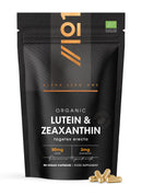 ALPHA01 Organic Lutein & Zeaxanthin – 50mg Lutein & 3mg Zeaxanthin from Organic Marigold Flower Extract – 90 Vegan Capsules – Resealable and Recyclable Pouch by Alpha01