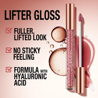 LANGMANNI 3Pcs Hyaluronic Acid Lip Gloss Set,Hydrate & High Shine Clear Looking Lips,Smooth Texture And Long Lasting Lip moisturizing,Brightening 0.1oz/pc (#1+#2+#3)