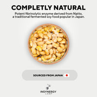 Insynergy Labs Nattokinase 2,000FU High Strength (Japan Sourced) Fermented Natto Ultra-Premium Grade 3rd Party Tested (Sourced from Japan) Nattokinase Supplement, 60 Vegan Capsules