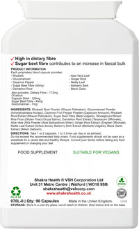 SH SHAKRA HEALTH Ground Roots: Natural Colon Cleanse. Strong Colonic Flush Herbal Blend for Deep Bowel, Gut Health, Intestinal Congestion, Constipation & Support | Shakra Health