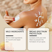 Tallow Sunscreen Face Cream SPF 50 – Natural Mineral SunCream - Organic Sun Cream for Skincare – Non-Greasy Beef Tallow Sunscreen Moisturising Base for Outdoor Use, Fast Absorbing