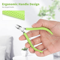 FVION Cuticle Cutters, Stainless Steel Cuticle Remover, Professional Pedicure Manicure Tool - 9mm Green