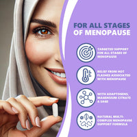 DEENVIDA NUTRITION Halal Menopause Supplements for Women, Perimenopause & Menopause Support, Multi-Nutrient Wellbeing Support, Suitable for Vegetarians, 1 Month Supply, 60 Capsules, DeenVida Nutrition