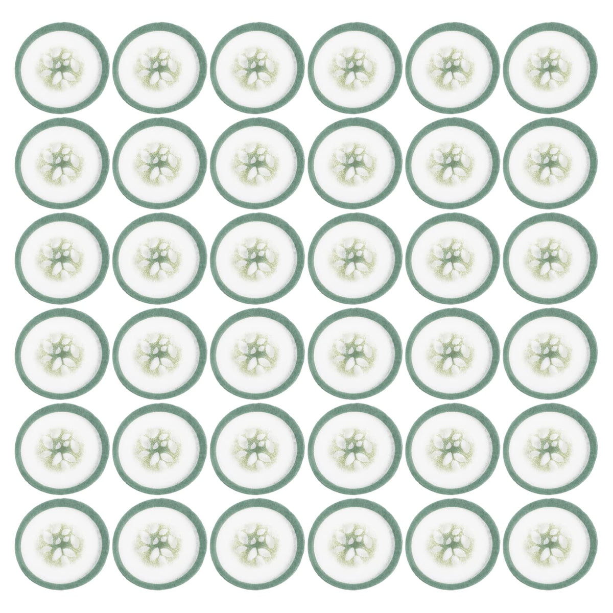 LALAFINA 100pcs Spa Cooling Eye Pads Cucumber Print Eye Patches Eyelash Pad Disposable Vegetable Eye Patches Non- woven Eye Masks Paper for Home Travel Salon