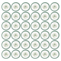 LALAFINA 100pcs Spa Cooling Eye Pads Cucumber Print Eye Patches Eyelash Pad Disposable Vegetable Eye Patches Non- woven Eye Masks Paper for Home Travel Salon