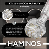 HAMINOS Head 0.5 mm compatible with HAMINOS Derma Roller, 105 Titanium Needles