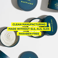 Ruffians Beard Balm (1.7 Oz Fl / 50 ML) Omega-Enhanced Conditioning Beard Solution, for Softness and Shine, Low Hold, Shapes and Conditions, for Mid and Long Beards