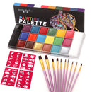 proamate Proamate Face Paints ,20 Colors Professional oil based Make Up Set Body Painting Washable for Art Exhibition Halloween Party Colsplay (20 Colors)