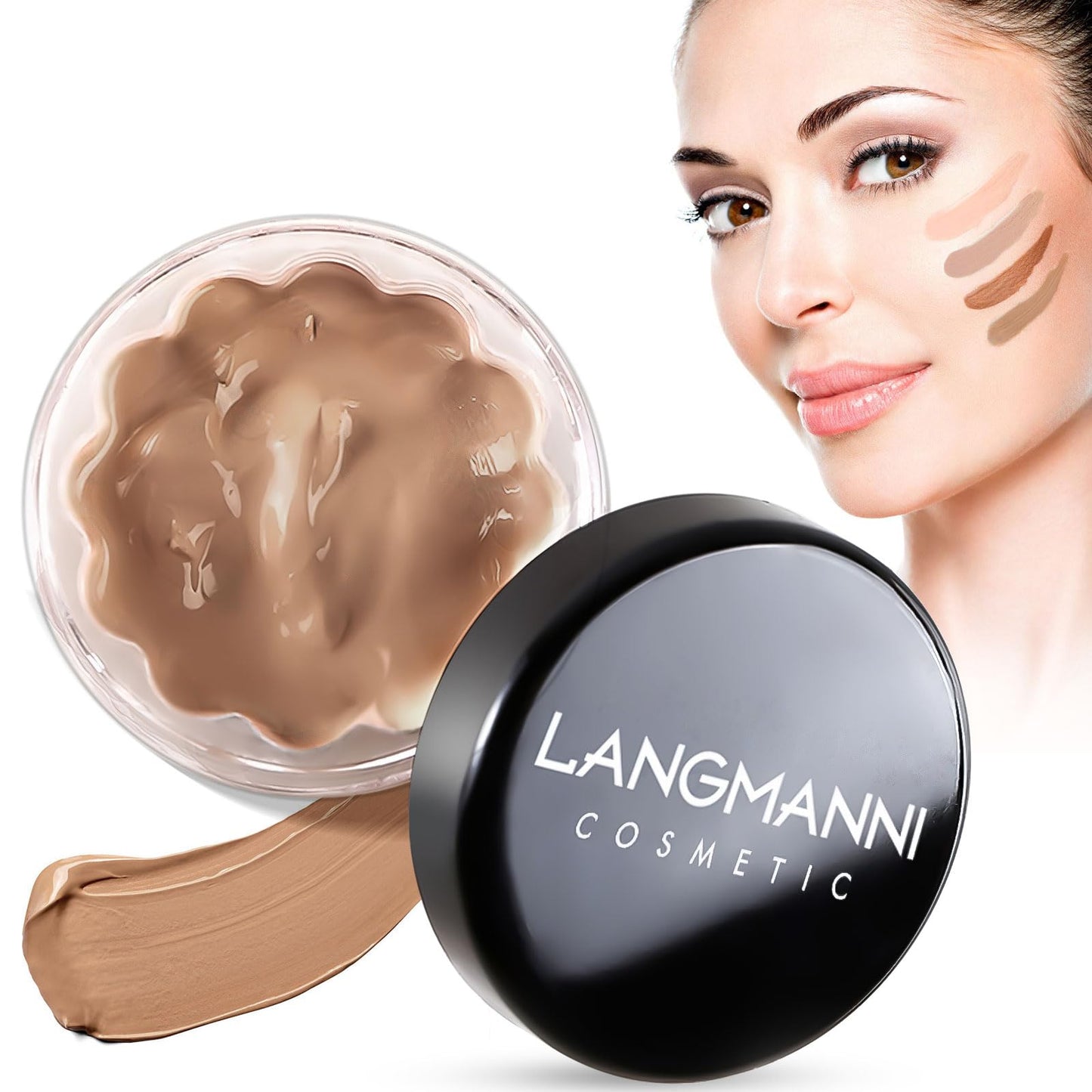 COODAM Concealer Full Coverage for Mature Skin - Eye Concealer Concealer Full Coverage Lasting Perfection Concealer for All Skin (#Honey, 12ml)