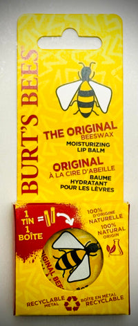 Burt's Bees Moisturizing Retro Lip Balm Tin with Vitamin E & Peppermint - The Original Beeswax Lip Balm - 8.5g / 0.3oz - Made in U.S.A. - It's like a minty chill pill for dry lips