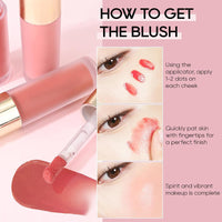 Liquid Contour & Blush & Highlighter Stick, Ksndurn Makeup Set - Effortlessly Contours the Face for A Lightweight Look, Makeup Gift For Women