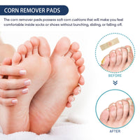 Ruojiar 24Pcs Verruca Treatment Corn Plasters,Wart Remover,Corn Remover for Feet and Hand,Gentle and Safe Verruca Plasters,Wart Removal Patches,Foot Care for Women and Men,Pain Relief,Gentle and Skin-friendly