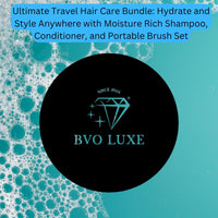 Tresemme Shampoo & Conditioner Bundle (100ml Each) with BVO Luxe Folding Brush – Complete Tresemme Mini Shampoo and Conditioner Travel Size Set