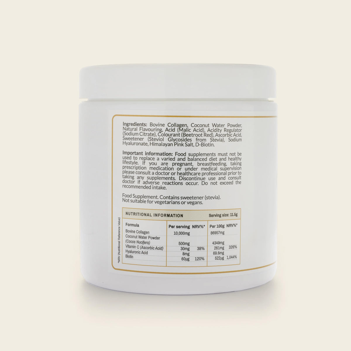 Primal Living Collagen Beauty Powder – 345 g, 30 Day Supply, Daily Bovine Collagen for Skin Elasticity, Hair & Nail Strength, Joint Support – No Added Sugar, Natural Berry Flavour