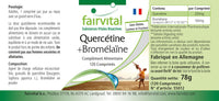 Quercetin Plus Bromelain - 120 Tablets - Vegan - Synergistic Combination - Safe Dosage