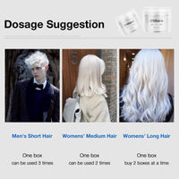 Ultikare Temporary Hair Colour Cream, Ultical Hair Colour Wax Temporary Hair Wax Colour Instant DIY Cosplay for Carnival Christmas Halloween Parties for Men and Women (White)