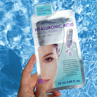 Skin Republic Hyaluronic Acid + Collagen Sheet Mask Clinically Proven to Provide 48-Hours of Long-Lasting Hydration. Made in Korea.