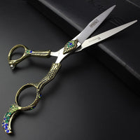 SHARONDS 5.5/6-inch Professional Hair Clippers, Stainless Steel Sharp Hair Clippers, Specialized for Hairdressers (6 inch Cutting Scissors-C)