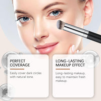 Under Eye Brightener with Brush,Correcting Undereye Concealer For Dark Circles,Light Pink Shades Eye Concealing Cream Vegan, Cruelty Free Makeup