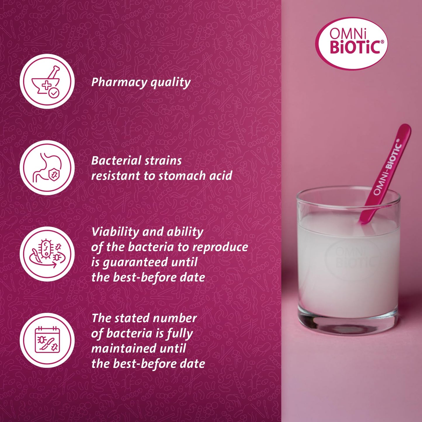 OMNi BiOTiC 10 AAD | Probiotic for Antibiotics | Use During and After Any Course of Antibiotics | 30 Sachets (150 g) | Powder | with Inulin | Vegan | Gluten-Free | Lactose-Free