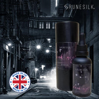 Dark Night Bedtime Beard Oil by RUNESILK | Beard Oil for Men - Conditioner with Argan Oil - Gentle Beard Care for All Skin Types | Made in the UK | Vegan Friendly