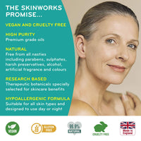 SkinWorks® Natural Superfood Rosehip Facial Oil Anti Ageing Treatment to Help Acne Scars, Stretch Marks and Fine Lines on Face 30ml