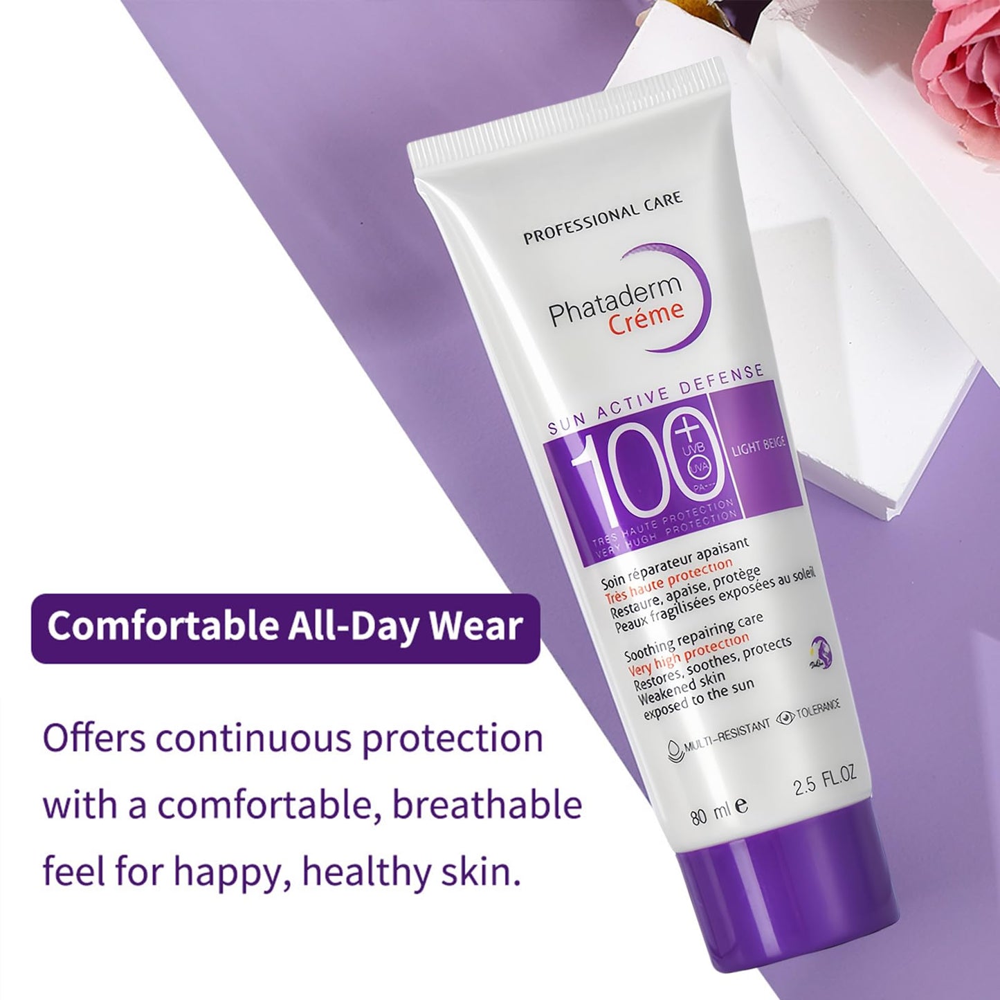 EliiSkinn Sunscreen SPF 100+ Face Suncream, PA+++, Ultra-Light UV Protection, Water & Sweat Resistant, Non-Greasy, Non-Sticky - Refreshing Formula