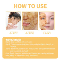SingHao Honey Peel-Off Mask for Blac/khead Removal&Pore Minimizing,Honey Tearing Mask Peel,Blac/khead Mask Peel Off,Ho/ney Tearing Ma/sk Skin Clean Pores Shrink,Pe/el Bla/ckhead Control Ho/ney Pe/el Ma/sk