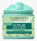Lorenti Cucumber Scrub 500 ML Face & Body | Firming & Radiant Supports Collagen Production Anti Aging and Wrinkle