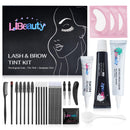 15ml Lash Tint Kit Black, Libeauty Eyelash Dye, Brow Tint Kit, Large Capacity Eyelash Tint, Natural Standard Effect, With a Full Set of Tools for Home and Salon Use