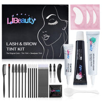 15ml Lash Tint Kit Black, Libeauty Eyelash Dye, Brow Tint Kit, Large Capacity Eyelash Tint, Natural Standard Effect, With a Full Set of Tools for Home and Salon Use