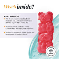 novomins Kids Vitamin D Gummies - 3 Month Supply - 400 IU Vitamin D3 - Alternative to Vitamin D3 Tablets & Spray - Gluten-Free Kids Vitamins for Bones & Teeth - Novomins