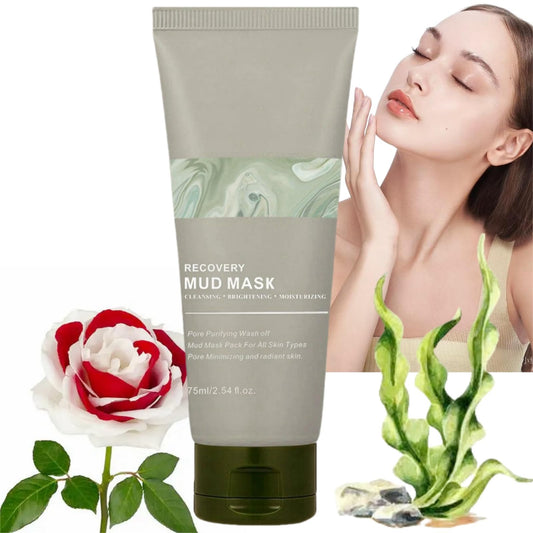 SingHao Recovery Mud Mask,Recovery Face Mask for Sensitive Skin,Recovery Mud Clay Face Mask,Mu/dMask Nourishing Re/lief,Re/lief MudM/ask for Face,Facial Mask for Deeply Cleansing,Re/lief Night Wrapping Cream