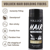 VOLLUCK Hair Fibres, Hair Thickening Products for Women Men, Long-lasting Hair Thick Fiber for Hair Loss 28 g (Light Blonde)