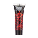 Classic Chunky Face & Body Glitter Gel by Moon Glitter - Red - Cosmetic Festival Glitter Face Paint for Face, Body, Hair, Nails - 12ml
