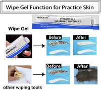 proamate Proamate Tattoo Cream Scar Repair Gel, Microblading Aftercare Ointment Vitamin A&D Anti Scar Tattoo Aftercare Cream for Makeup Microblading and Tattoo Healing Supplies (White 10 PCS/Pack)