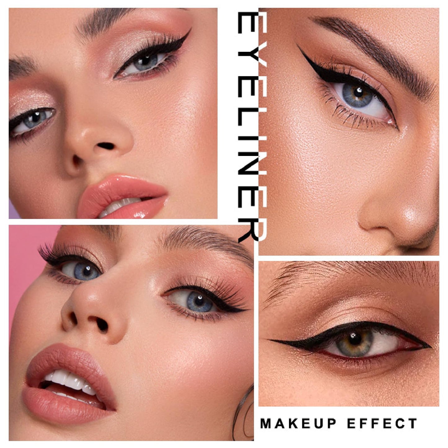 Mikloven 2Pack Dual Tip Eyeliner Stamp Pen 2 in 1 – Large & Small Wing, Waterproof Liquid Eyeliner Pencil, Long Lasting & Smudgeproof, Easy Cat Eye Makeup for Left & Right Eyes