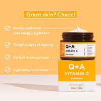 Q+A Vitamin C Radiance Face Cream 50g, Anti-Ageing Face Cream