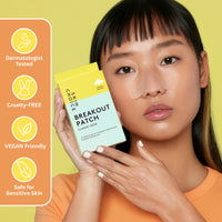 SKIN CHOICE Pore Strips - Breakout Patch Classic Nose Hydrocolloid Patches to Unclog and Shrink Pores, Nose Patch Absorbs Oil, Pimple Spot Blackhead Remover, Vegan (10 Count)