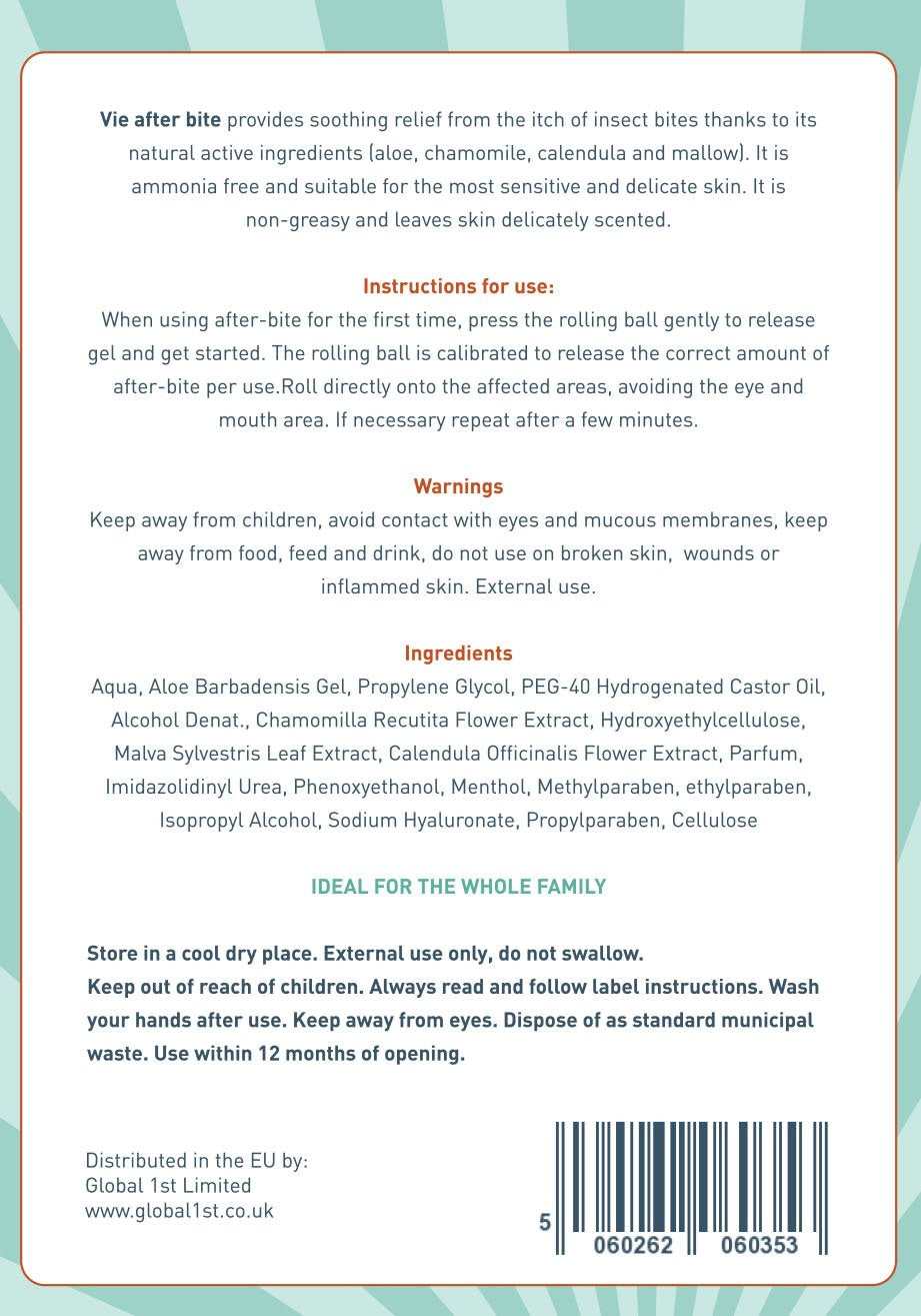 VIE After Bite Roll On, 20ml - Pack of 3