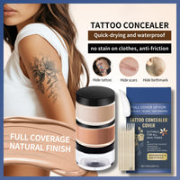 HERBENJOY Waterproof Tattoo Cover Up Makeup Concealer Cream,Full Coverage Concealer for Tattoos,Bruises,zits& Body Art,2 Color Buildable 3 Shades Scar Covering Makeup,Lasting, Smudge-Proof for Men & Women