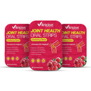 Vitricion Joint Support Oral Strips for Men & Women - 90 Fast-Absorbing Strips, Curcumin, Vitamin D3 + AquaLOX | Joint Flexibility, Mobility & Reduce Inflammation | Cranberry Flavour