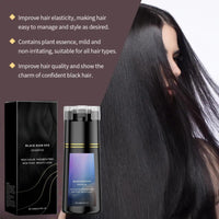 Mubuni Black Polar Hair Dye Shampoo,Hair Care Instant Dye Shampoo,Black Hair Dye Sh/ampoo 3 in 1,Instant Dye Shamp/oo,H/air Colour Shampo/o,Permanent Ha/ir D/ye,Hair Care Dy/e Sha/mpoo,Semi Permanent (Black)