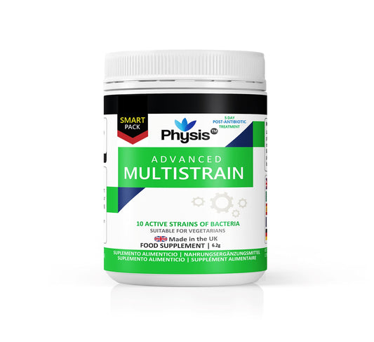 PHYSIS Advanced Probiotics | 10 Capsules (5 Day Antibiotic Treatment) | 25 Billion CFU Probiotic | Bloated Stomach Relief Tablets | Probiotics for Gut & Digestion | Probiotics for Women & Men