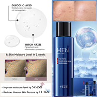 HAORQEE Mens Skincare Gift Set for Teenage Boys, Simple Skin Care Sets & Kits, Hydrate Brightening Sets for Teenagers Boyfriend, Includes Cleanser-Toner-Lotion(3PCS)-Clean Pore Oil Control Moisture Hydrate